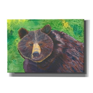 Epic Graffiti 'Bear' by Carissa Luminess, Canvas Wall Art, 26"x18"