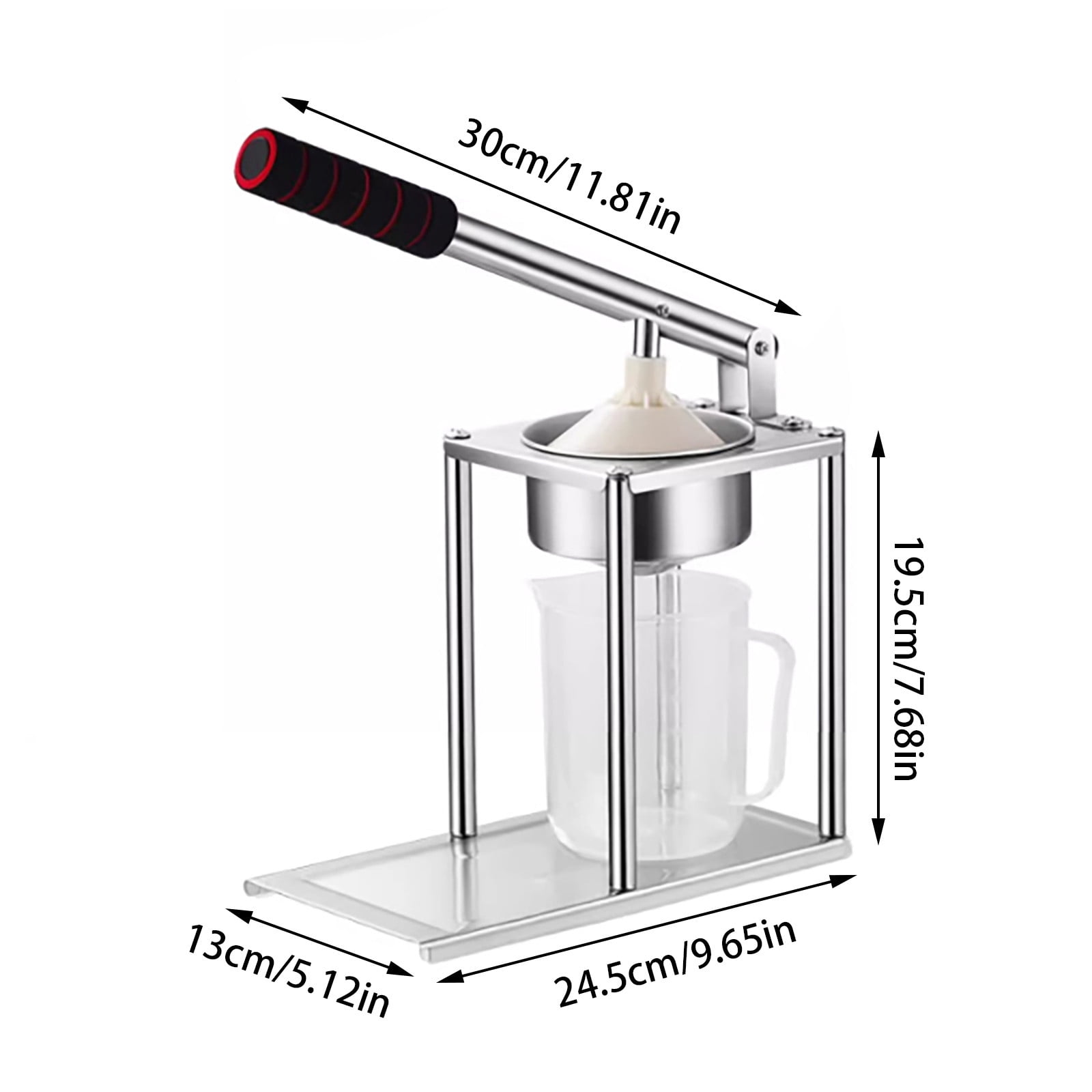 Manual Juicer Machine Heavy Duty Stainless Steel Fruit for Home Kitchen Commercial Use