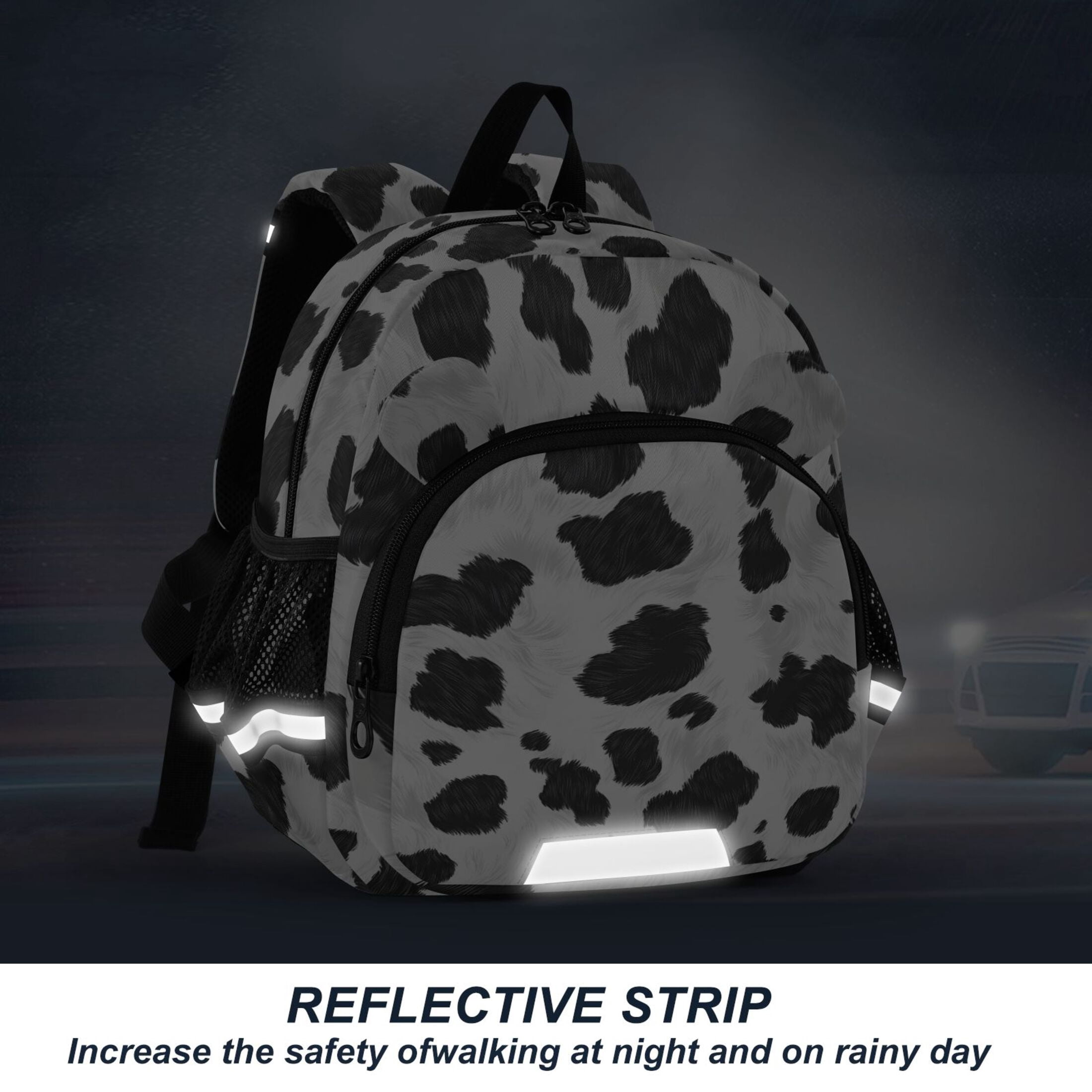 ALAZA Cow Print Mini Backpack School Bookbag Age 3-7 Medium