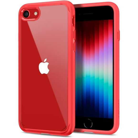 UTAH-iPhone SE 2022 Case, Designed for iPhone SE Case 2022, iPhone SE 2020 Case, SE 3, iPhone 8 Case, iPhone 7 Case Ultra Hybrid - Red