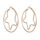 thumbnail image 1 of Pendientes de aro grandes estilo bohemio Pendientes colgantes de estrella dorada Pendientes de aro grandes de estrella retro, 1 of 5