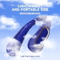 thumbnail image 5 of Ventilador de cuello portátil, ventilador de cuello personal con batería recargable USB ajustable de 5 velocidades para mujeres y hombres, pequeño ventilador sin aspas con pantalla LED manos, 5 of 5