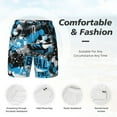 thumbnail image 5 of Balery Football Time Mens Swim Trunks Swim Shorts for Men Quick Dry Inseam Beach Shorts with Compression Liner Pocket-X-Large, 5 of 9