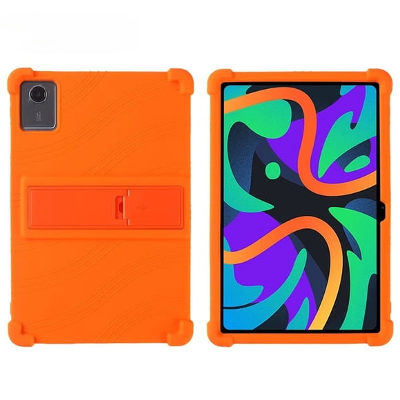 Étui pour Tablette pour Lenovo Xiaoxin Pad 2024 Étui To331FC Support en Silicone de 11 Pouces Housse pour Lenovo Tab M11 To330FU Étui Antichoc Orange Xiaoxin Pad 11 2024