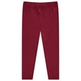 thumbnail image 3 of Girls' 4-Pack Rib ITY/Brushed ITY Leggings - Soft, Stretchy, and Comfortable Pants - Jetbk, Size 6, 3 of 5