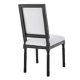 thumbnail image 4 of Modway Court French Vintage Upholstered Fabric Dining Side Chair in Black White, 4 of 8