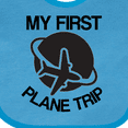 thumbnail image 4 of Inktastic My First Plane Trip Airplane Boys or Girls Baby Bib, 4 of 4