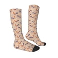 thumbnail image 4 of Lsque Roosters In Floral Printed Crew Socks Men's Women's LightWeight Thin Casual Calf Socks ,Knee High Socks,Cotton Socks, 4 of 9