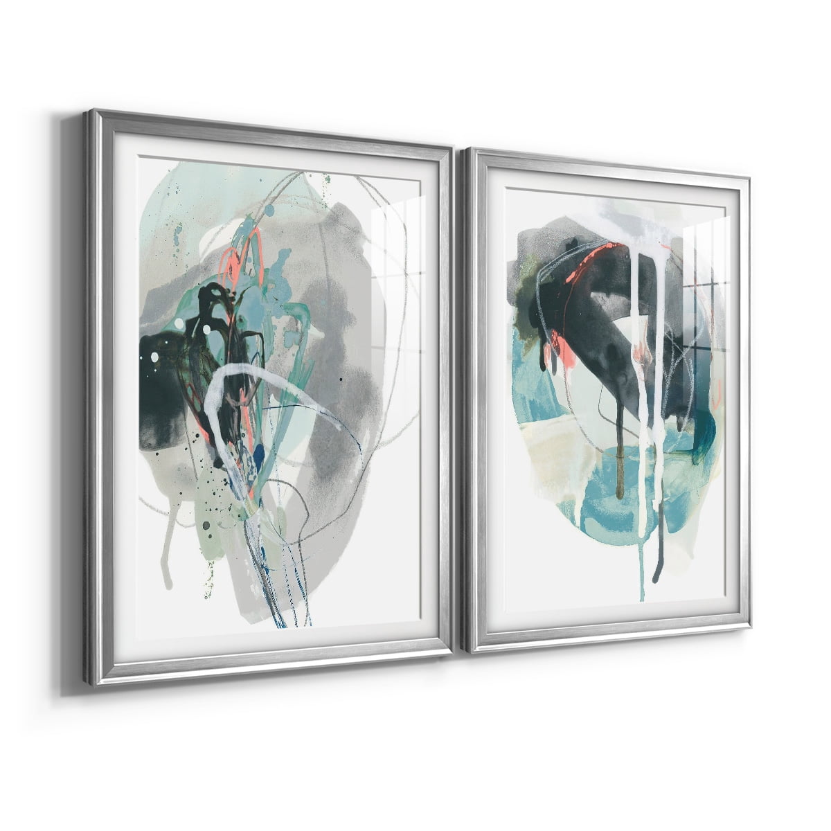 Wexford Home Stone Aperture I Premium Framed Print, 18.5" x 24.5" - Ready to Hang, Silver (Set of 2)