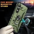 thumbnail image 5 of for Samsung Galaxy A16 5G/4G Case, with Magnetic Car Mount Function, Military Grade Shockproof Non-Slip Case Built-in 360° Rotate Ring Stand for Galaxy A16 5G/4G - Armygreen, 5 of 9
