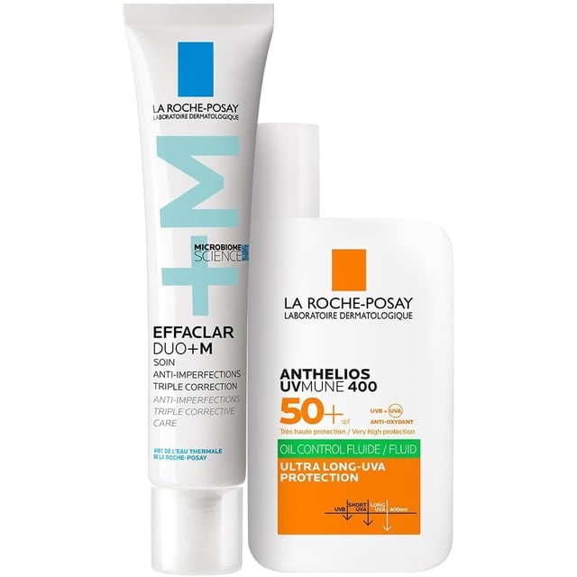 La Roche-Posay Kit Effaclar Duo+M + Anthelios UVMUNE 400 Oil Control Fluido