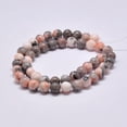 thumbnail image 2 of Natural Pink Zebra Jasper Beads Strands Round 10mm Hole: 1mm about 36pcs/strand 15.2 inch, 2 of 5