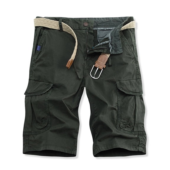 Yuwull Mens Cargo Shorts Casual Cotton Lightweight with Multi Pockets Relaxed Fit Outdoor Twill Cargo Shorts Mens Shorts 8 Inch Inseam