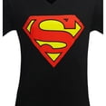 thumbnail image 2 of Superman Black Men's V-Neck T-Shirt-XLarge, 2 of 4
