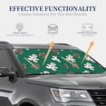 thumbnail image 4 of Balery Gingerbread Snowman Cookies Sun Shield 2 Pack For Car Front Windows Foldable Sun Visor Protector Blocks Max Uv Rays And Keeps Your Vehicle Cool For Most Sedans Suv Truck, 4 of 7