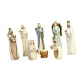 thumbnail image 5 of CoudarTitie Nativity Set Craft Religious Table Centerpiece Indoor Christmas Decoration Resin Color, 5 of 9