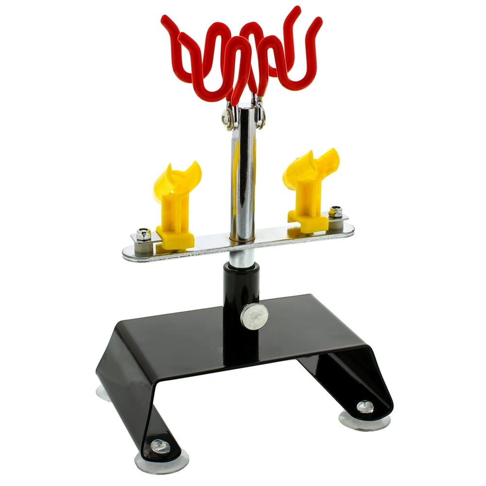 New Table Top AIRBRUSH HOLDER Station Stand Holds 4 Airbrushes Swivel