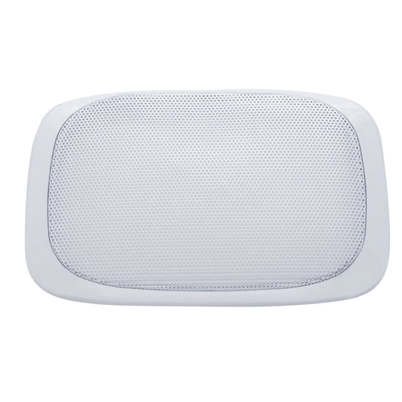 Chrome Rectangular Speaker Cover Peterbilt 389 fits 2008-21, 388 2008-14, 335 2006-14