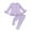 d-Light Purple2676, variant on VNKIDY Toddler Girls Stretchy Strip Gown Long Sleeve O-Neck Comfortable Pants Outfits Sets Cute