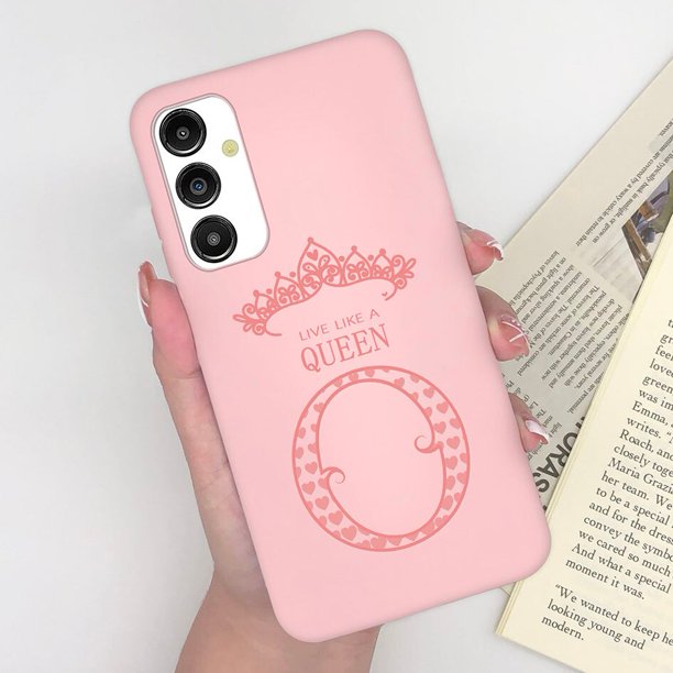 Funda de silicona A prueba de golpes para Samsung Galaxy A14 5G, carcasa de lujo con letras y corona, nueva Fivean unisex