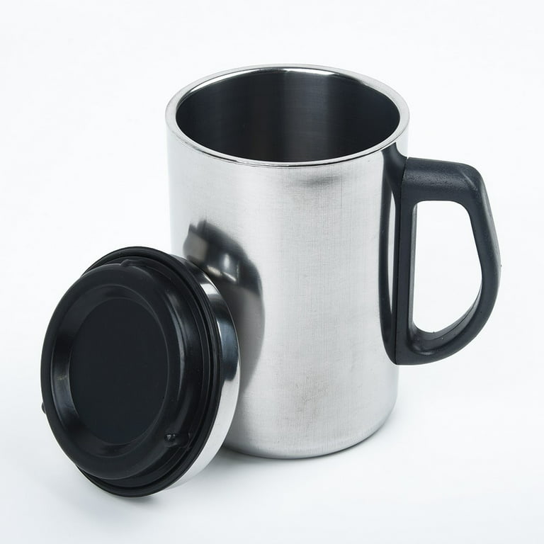 Stainless Steel Coffee Cup,500ML Thermos Mug with Handle,Leak