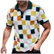 thumbnail image 2 of Blusas y camisas de manga corta y cuello redondo para hombre. Camisas casuales de moda para hombre. Blusa de manga corta y cuello redondo de color liso., 2 of 4