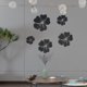 thumbnail image 4 of uds espejo de flores pegatina de pared con patrón de flores 3D hogar, 4 of 4