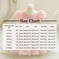 thumbnail image 3 of Girls Tulle Princess Wedding Baptism Dress Puff Sleeves for Toddler Baby Girl, 3 of 4