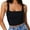 *Black, variant on Holzkary Women's Sleeveless Square Neck Tank Top Basic Crop Tops Summer Fitness Workout Casual Tops Fitness Strappy Double Layer Tops Workout O Crop Sleeveless Neck Tank Blouse Black L