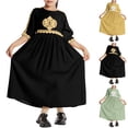 thumbnail image 1 of LOVZFMLL Robes pour Enfants Filles Robe Princesse Sans Manches Robe en Tulle à Fleurs, 1 of 9