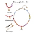 thumbnail image 2 of Time and Tru Goldtone Multicolored Bead Initial "Q" Necklace, 2 of 6