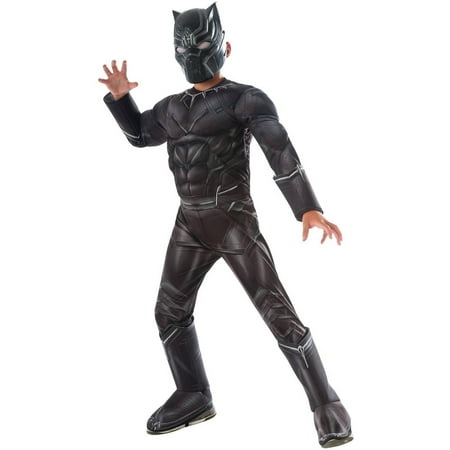 Marvel's Captain America Civil War Black Panther Deluxe Muscle Chest Child Halloween Costume