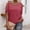 Pink, variant on Women's Crew Neck One‑Side Cold Shoulder Cutout Button Short Sleeve T‑Shirt Soft Loose Fit Casual Summer Top Hides Belly for Daily Vacation Outfits Pink XXL