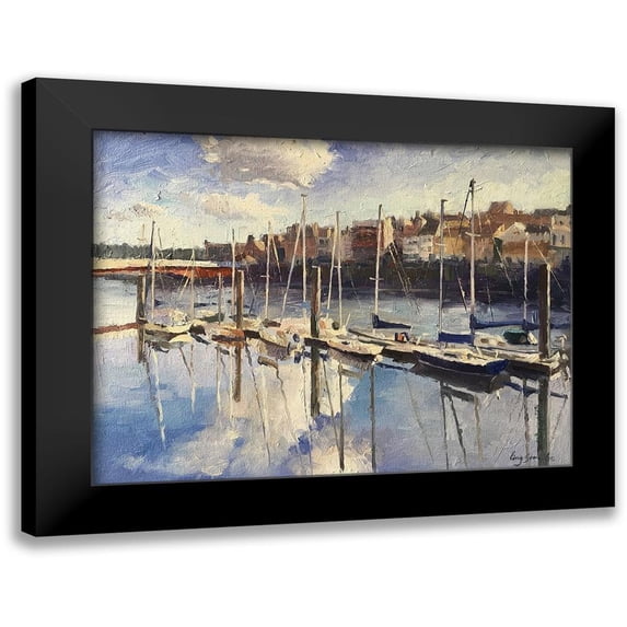 Strube, Ling 18x15 Black Modern Framed Museum Art Print Titled - England Landscape - Whitby