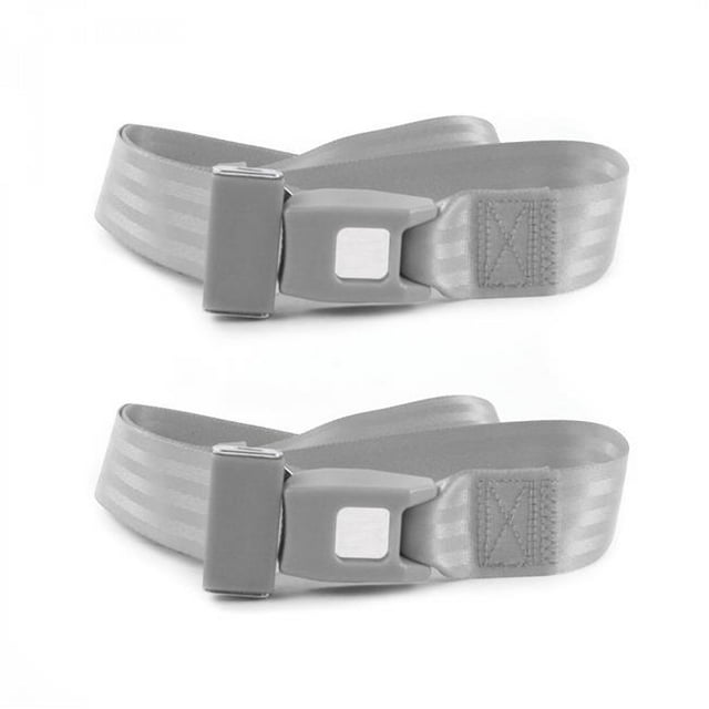 Gray & Grey Lap Bucket Seat Belt Kit for 1955-1956 Ford Standard 2 Point - 2 Belts