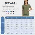 thumbnail image 5 of VIAOLI  Scrub for Women Set Y-neck Scrub Top & Cargo Pants, Breathable, Quick Drying, 5 of 6