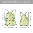 thumbnail image 4 of XMXT Waterproof Gym Bag, Cartoon Lemon Orange Slices Drawstring Backpack for Men, s, 4 of 8