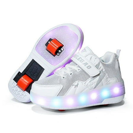 

Boys LED Light Soft-soled Sneakers Lightweight Breathable Non-slip Casual Shoes