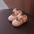 thumbnail image 4 of DPTALR Chaussures de Princesse Simples pour Bébés Filles avec Nœud Papillon, 4 of 9