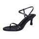 thumbnail image 4 of MKLEKYY Sandalias Ortopédicas para Mujer, Sandalias de Verano Con Tiras y Tacón Alto, Con Tira Fina y detalle de Hebilla., 4 of 4