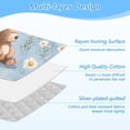 thumbnail image 4 of Cute Brown Bears White Daisies Leaves Ironing Mat Blanket Portable Travel Ironing Pad Heat Resistant Pad 47.2" x 27.6”, 4 of 6