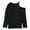 Black - deepblack, variant on I.N.C Womens Cutout One Shoulder Blouse, White, Medium