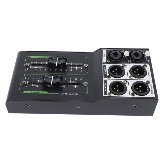 Controlador de Volumen Pasivo, Controlador de Volúmenes de Música Compacto Plug and Play de Aleació de aluminio para Actuaciones en vivo