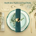 thumbnail image 2 of 12PCS Golden Leaf Napkin Rings - 1.7inch Elegant Metal Cloth Napkin Holders for Wedding, Thanksgiving Dinner, Party Decor, 2 of 6