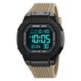 thumbnail image 4 of Reloj digital multifuncional resistente al agua: práctico reloj de pulsera electrónico para uso diario informal con alarma, cronómetro y calendario., 4 of 6