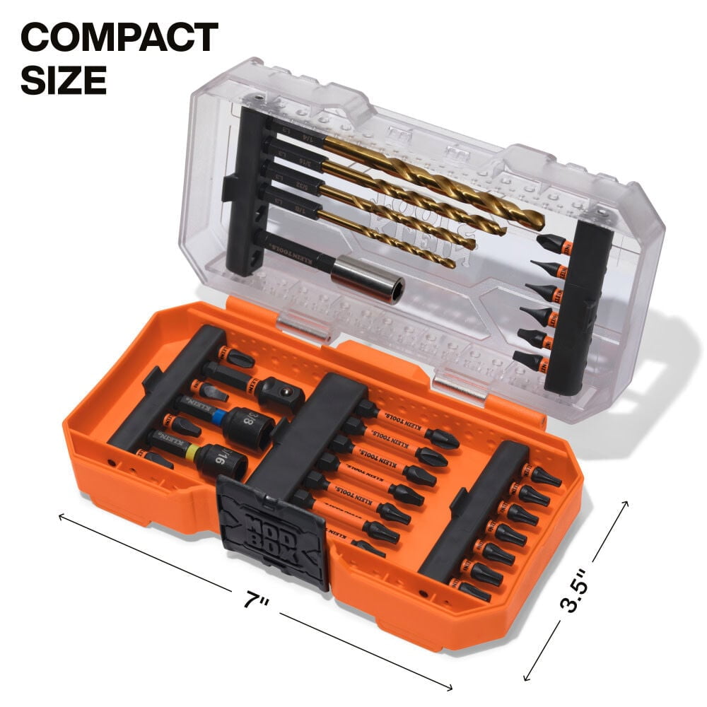 Klein Tools Drill And Driver Bit Set, 32 Pieces