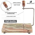 thumbnail image 3 of Radicaln Green Marble Cheese Slicer 8" – Elegant Stone Cheese Cutter for Parmesan, Cheddar & Mozzarella – Charcuterie Board Butter Cutter Kitchen Accessory, 3 of 6