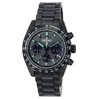 Seiko Essentials Edition Quartz Chronograph Watch, Black Dial