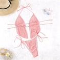 thumbnail image 5 of HUAXUN Women's Bikini Swimsuits V Neck Cross Twist Front Women Bikini Adjustable Spaghetti Straps Bathing Suit 2 Piece Swimsuit Tummy Control Bathing Suit, 5 of 5