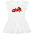 thumbnail image 3 of Inktastic Christmas Red Vintage Truck with Presents Girls Baby Dress, 3 of 5